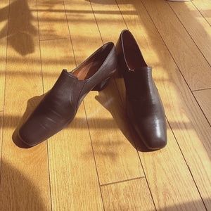 Geox Women’s Dress Soft Leather Shoes. Brown Size 8 ( 37.5 Europe)